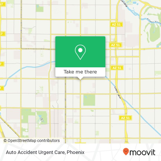 Auto Accident Urgent Care map