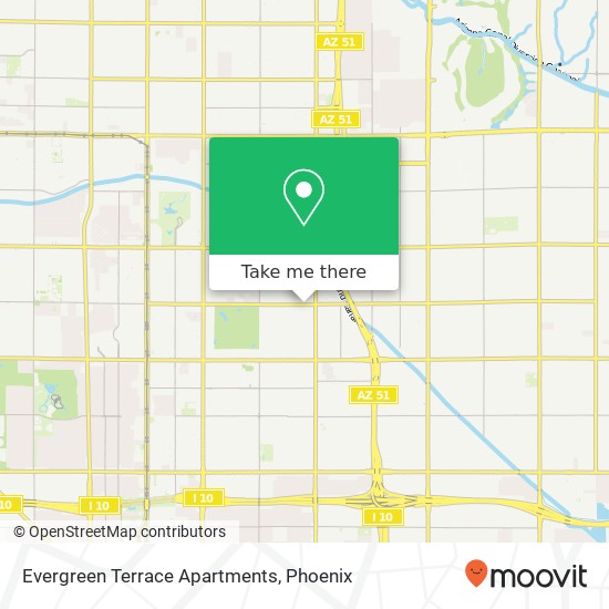 Evergreen Terrace Apartments map