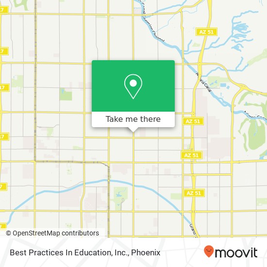 Mapa de Best Practices In Education, Inc.