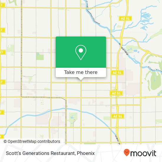 Scott's Generations Restaurant map