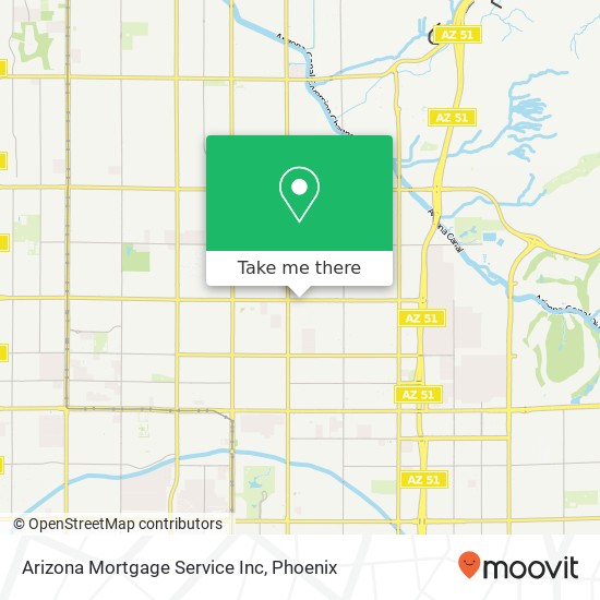 Arizona Mortgage Service Inc map