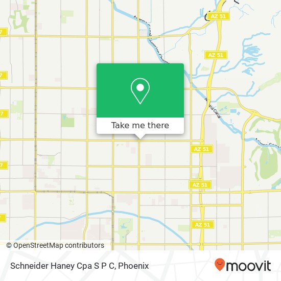 Mapa de Schneider Haney Cpa S P C