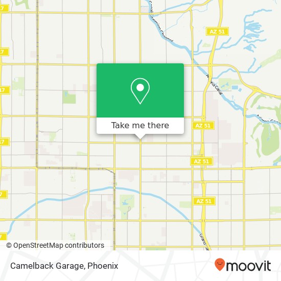 Mapa de Camelback Garage