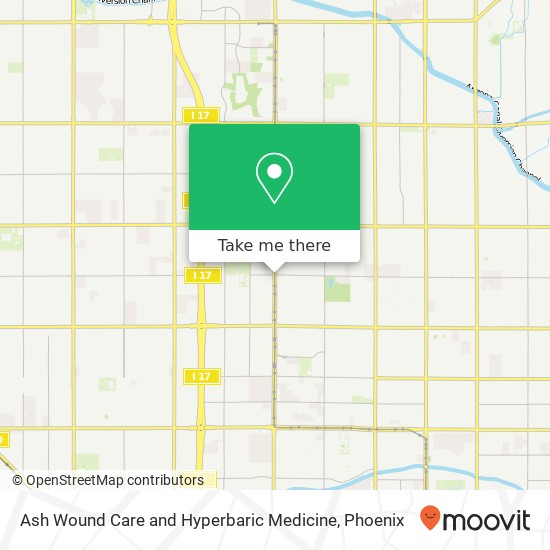 Mapa de Ash Wound Care and Hyperbaric Medicine