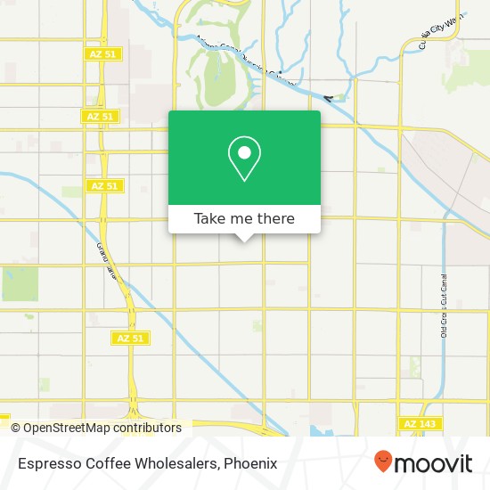 Mapa de Espresso Coffee Wholesalers