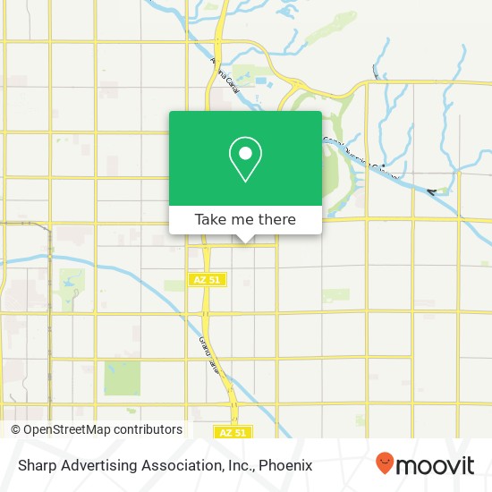 Mapa de Sharp Advertising Association, Inc.