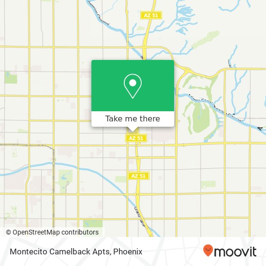 Mapa de Montecito Camelback Apts