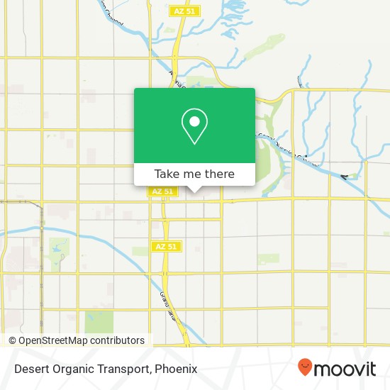 Desert Organic Transport map