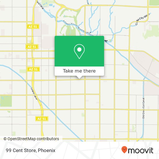 Mapa de 99 Cent Store