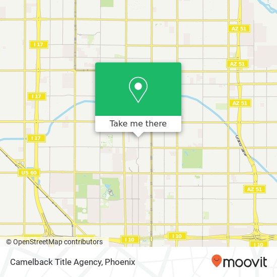 Camelback Title Agency map