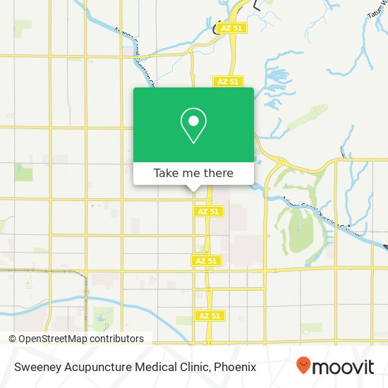 Mapa de Sweeney Acupuncture Medical Clinic
