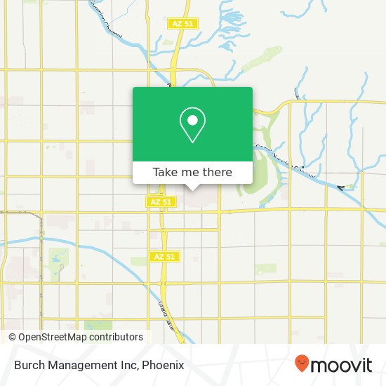 Burch Management Inc map