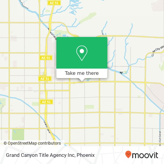 Mapa de Grand Canyon Title Agency Inc
