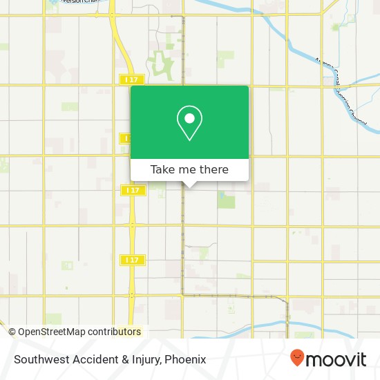 Mapa de Southwest Accident & Injury