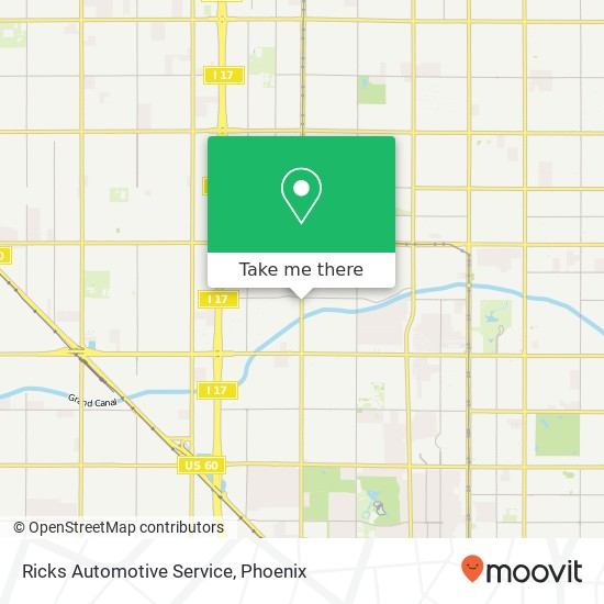 Mapa de Ricks Automotive Service