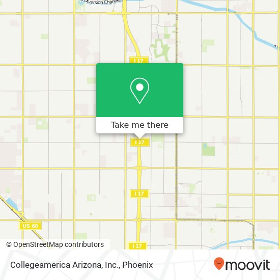 Collegeamerica Arizona, Inc. map