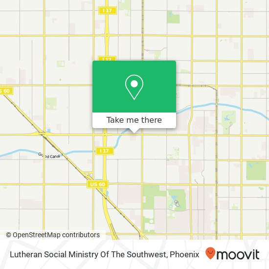 Mapa de Lutheran Social Ministry Of The Southwest