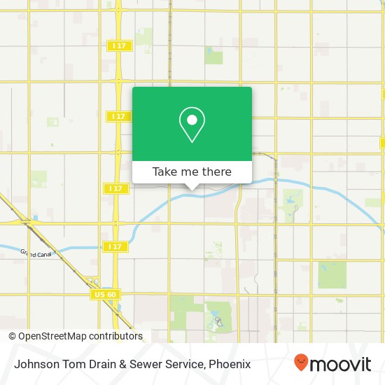 Mapa de Johnson Tom Drain & Sewer Service