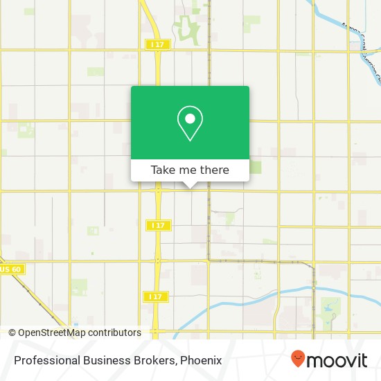Professional Business Brokers map