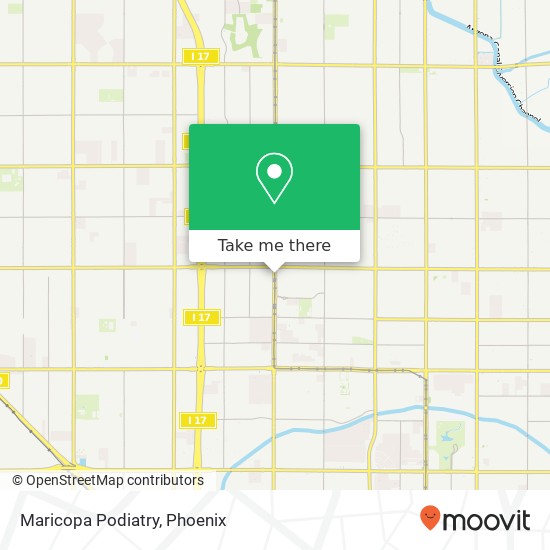 Maricopa Podiatry map