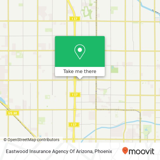 Eastwood Insurance Agency Of Arizona map