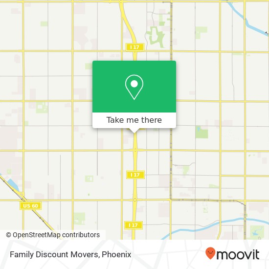 Family Discount Movers map