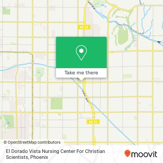 El Dorado Vista Nursing Center For Christian Scientists map