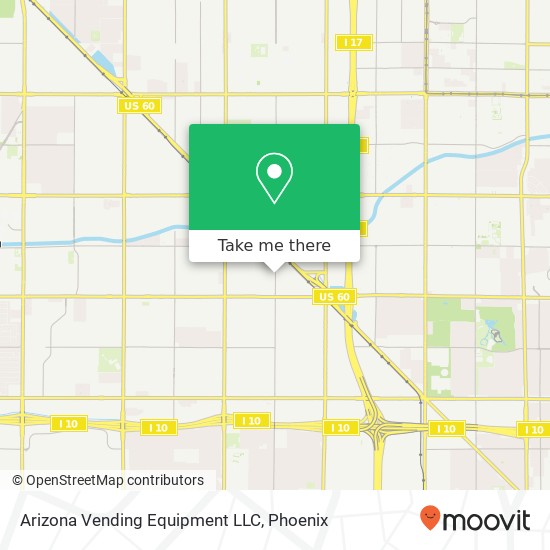 Mapa de Arizona Vending Equipment LLC