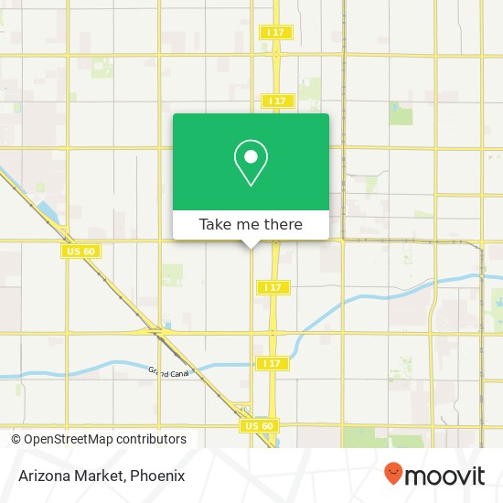 Mapa de Arizona Market