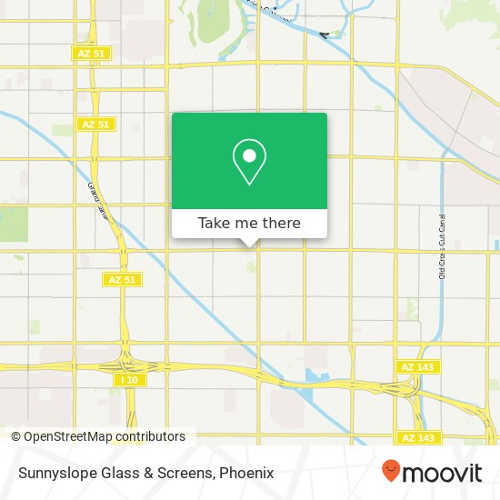 Sunnyslope Glass & Screens map