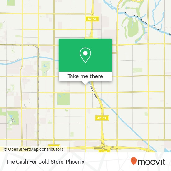 The Cash For Gold Store map