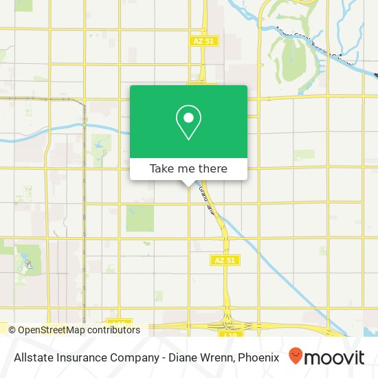 Allstate Insurance Company - Diane Wrenn map