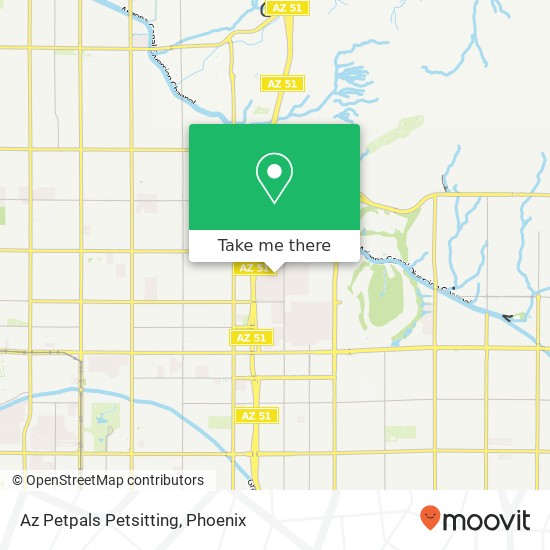 Az Petpals Petsitting map