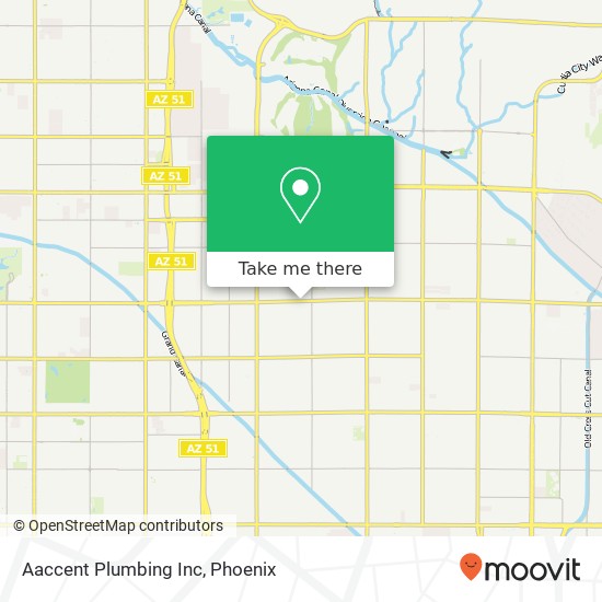 Aaccent Plumbing Inc map
