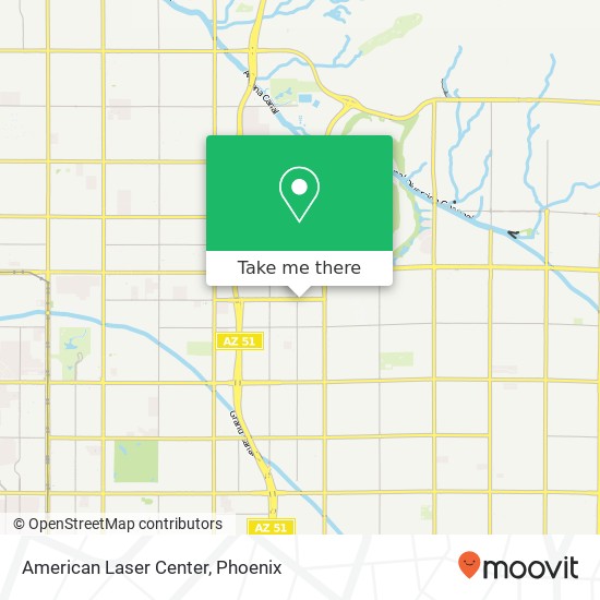 American Laser Center map