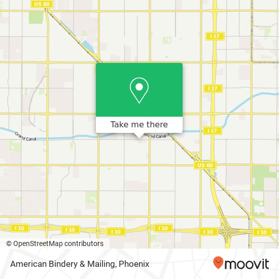 Mapa de American Bindery & Mailing