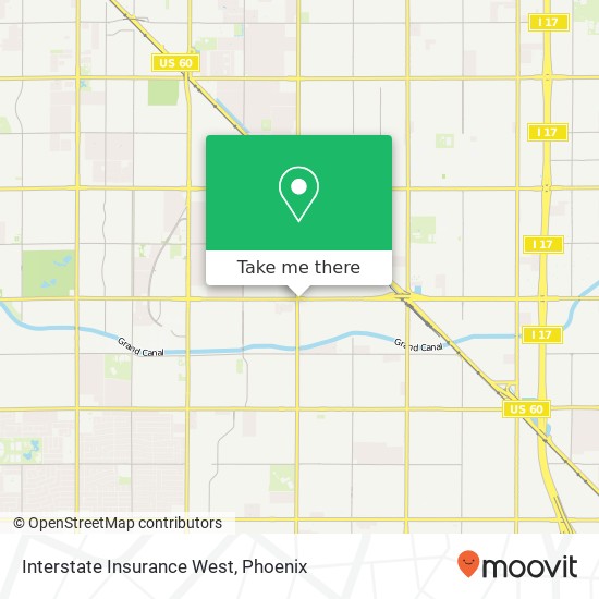 Interstate Insurance West map