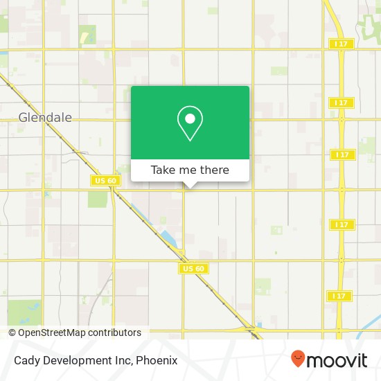 Cady Development Inc map