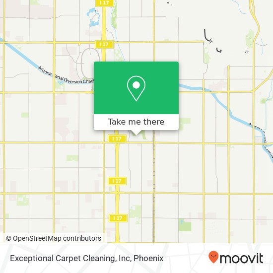 Exceptional Carpet Cleaning, Inc map