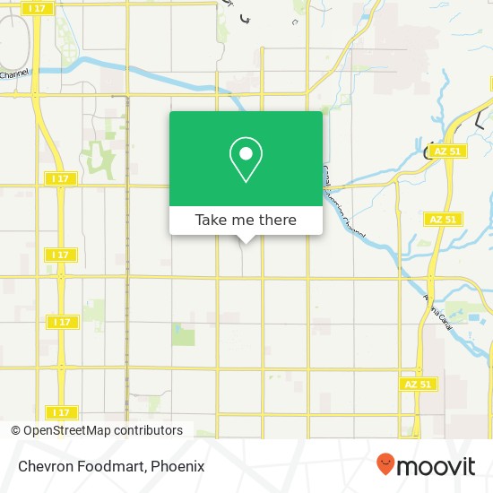 Chevron Foodmart map