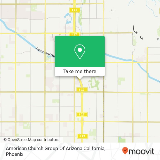 American Church Group Of Arizona California map