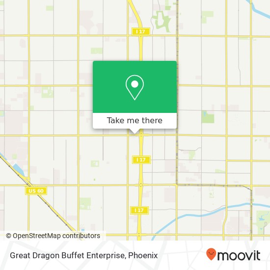 Great Dragon Buffet Enterprise map