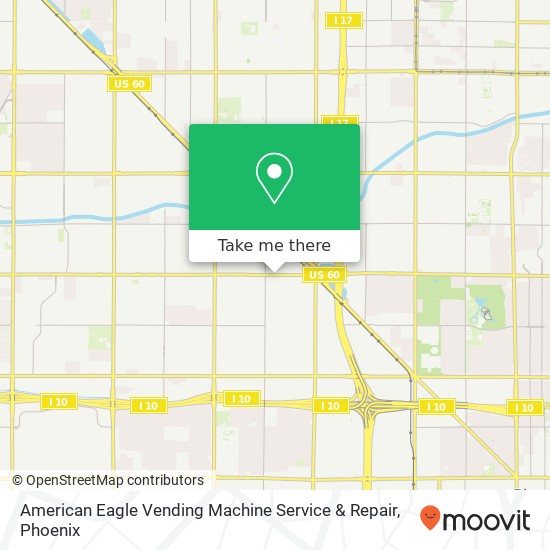 American Eagle Vending Machine Service & Repair map