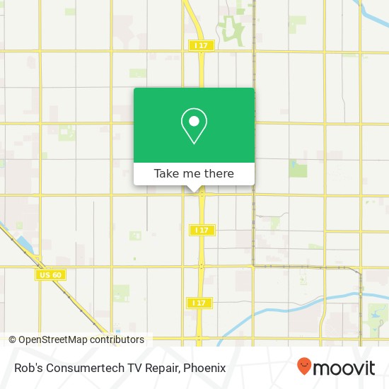 Rob's Consumertech TV Repair map