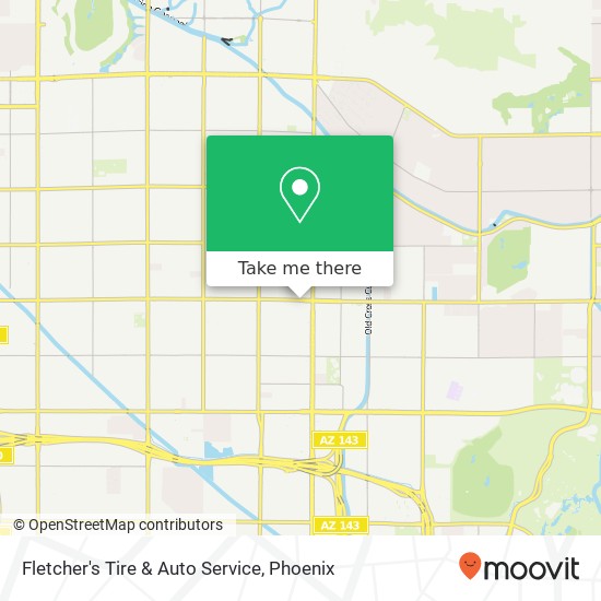 Mapa de Fletcher's Tire & Auto Service