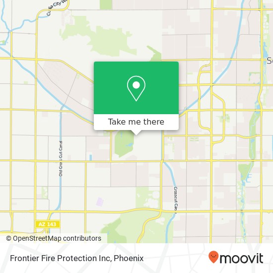 Frontier Fire Protection Inc map