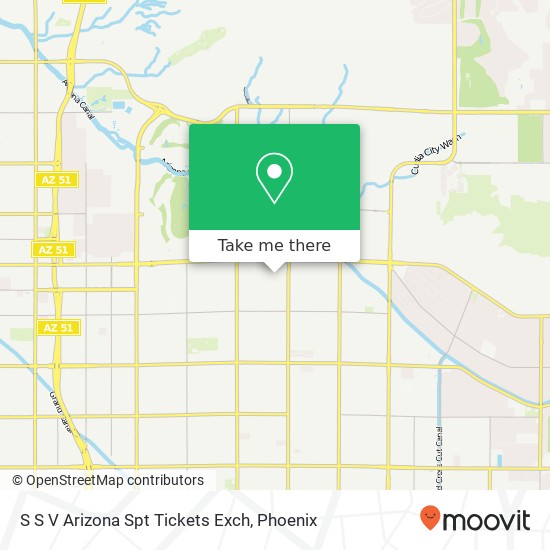 S S V Arizona Spt Tickets Exch map