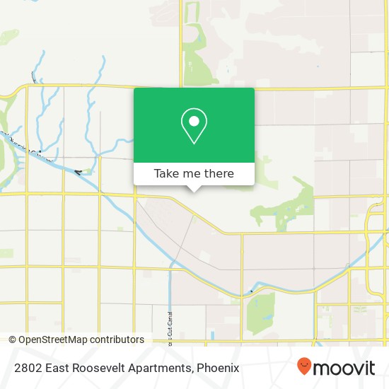 2802 East Roosevelt Apartments map