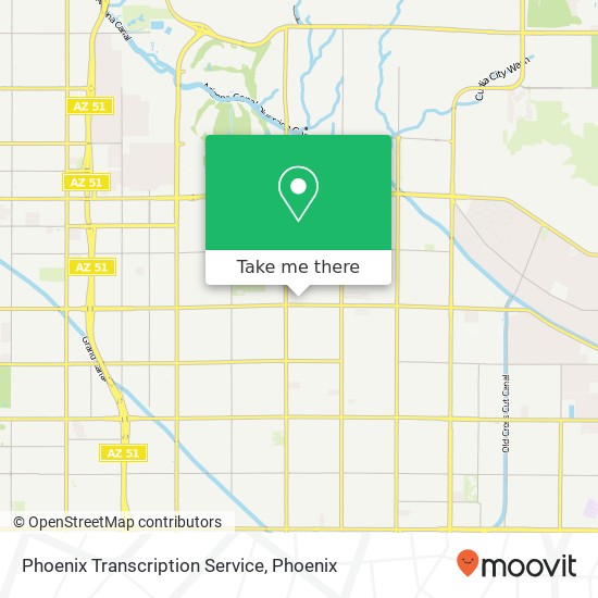 Phoenix Transcription Service map