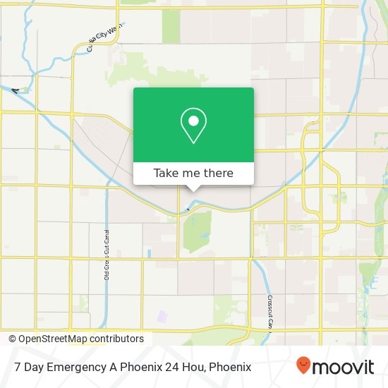 Mapa de 7 Day Emergency A Phoenix 24 Hou